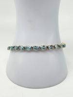 Laden Sie das Bild in den Galerie-Viewer, 14K Gelbgold Armband mit Aquamarin ARIS