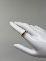 Laden Sie das Bild in den Galerie-Viewer, Ring 750er Gelbgold, Saphir und Diamanten