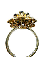 Laden Sie das Bild in den Galerie-Viewer, 585er Gelbgold Ring mit Saphir; Zertifikat vorhanden