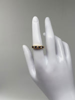 Laden Sie das Bild in den Galerie-Viewer, Ring 750er Gelbgold, Saphir und Diamanten