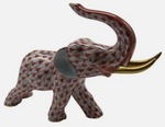 Laden Sie das Bild in den Galerie-Viewer, Herend Porzellan Elefant goldene Stoßzähne