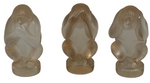 Laden Sie das Bild in den Galerie-Viewer, Lalique Glasfiguren 3 Affen