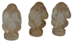 Laden Sie das Bild in den Galerie-Viewer, Lalique Glasfiguren 3 Affen