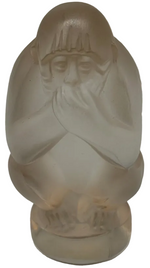 Laden Sie das Bild in den Galerie-Viewer, Lalique Glasfiguren 3 Affen