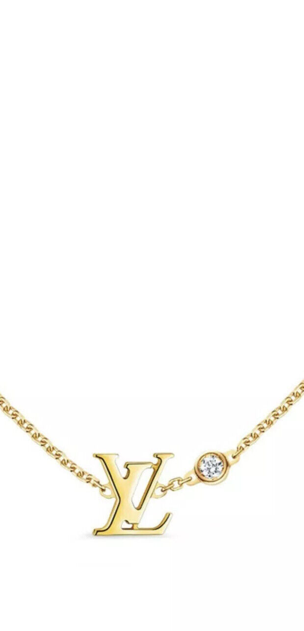 Louis Vuitton Halskette 750 18k Gold mit Diamant