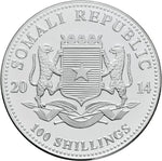 Laden Sie das Bild in den Galerie-Viewer, Somalia African Wildlife Elephant 1oz (diff.-best.)
