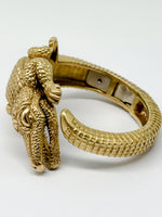 Laden Sie das Bild in den Galerie-Viewer, Kieselstein-Cord 18K, Armband, Aligatorarmband, Gelbgold
