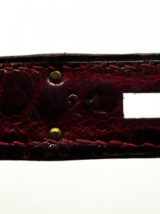 Hermes Kelly 32 Sellier Rouge H / Bordeaux hochglanz-Krokodilleder