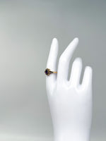 Laden Sie das Bild in den Galerie-Viewer, 750er Gelbgold Ring mit Amethyst und Diamanten
