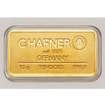 Laden Sie das Bild in den Galerie-Viewer, 10 g C-Hafner Goldbarren  – neu, zertifiziert &amp; originalverpackt | Feingold 999,9
