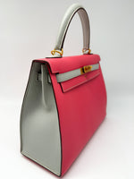 Laden Sie das Bild in den Galerie-Viewer, Hermes Handtasche Sac Kelly II Sellier 25, Rosa
