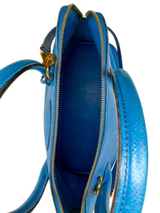 Hermes Bolide 35 - Blau - Gold Hardware - Leder