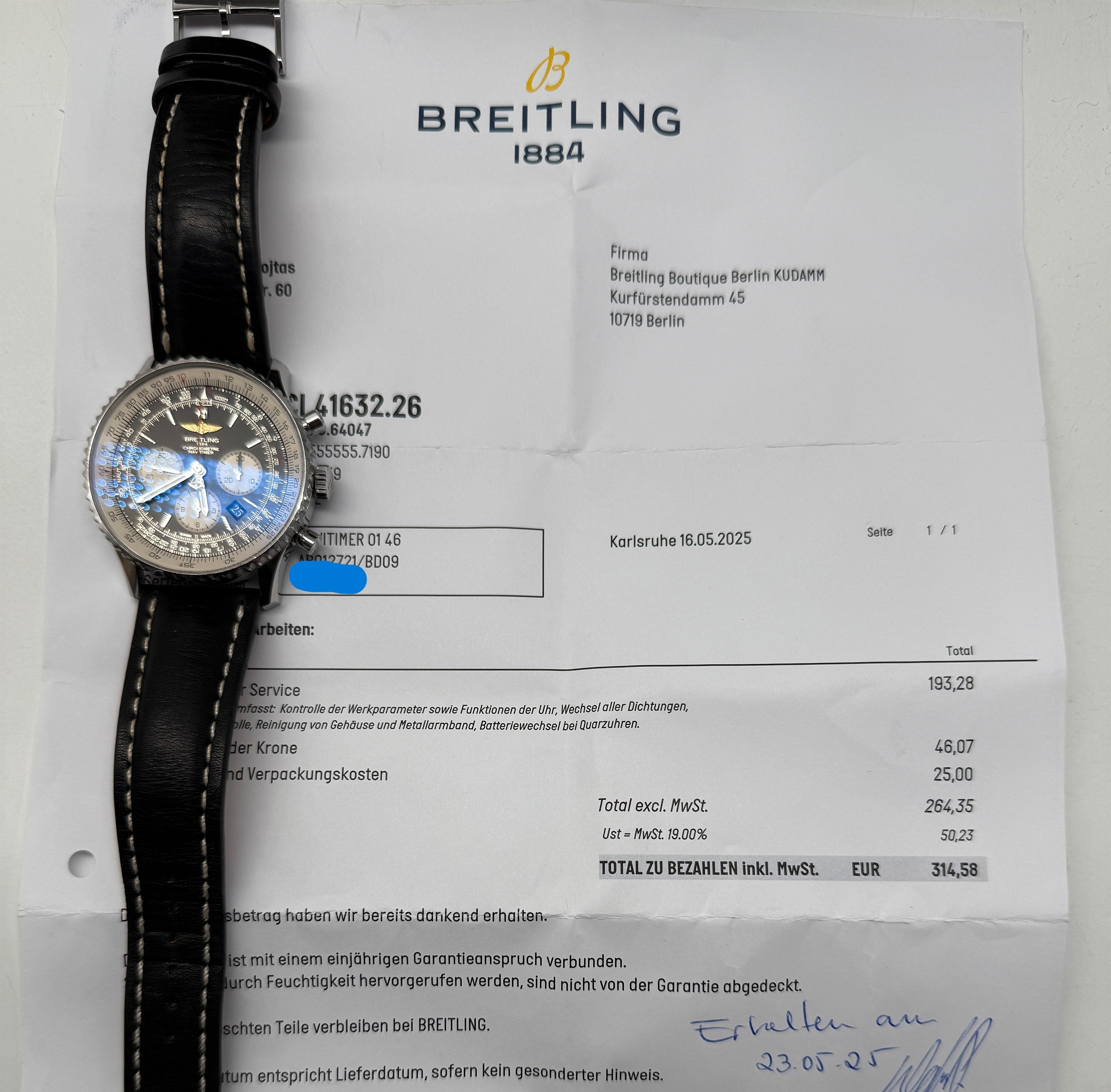 Breitling Navitimer 1 B01 Chronograph 46mm Edelstahl
