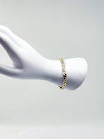 Laden Sie das Bild in den Galerie-Viewer, 14K Gelbgold Armband mit Diamanten 1 ct
