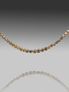 750er Gelbgold Collier mit Diamant