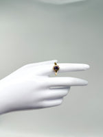Laden Sie das Bild in den Galerie-Viewer, 750er Gelbgold Ring mit Amethyst und Diamanten
