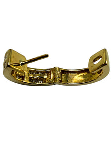 750er Gelbgold Ohrringe mit Diamanten