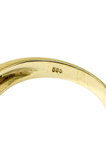 Laden Sie das Bild in den Galerie-Viewer, Ring 585er Gelbgold mit Aquamarin und Diamanten
