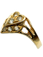 Laden Sie das Bild in den Galerie-Viewer, 585er Gelbgold Ring mit Diamanten
