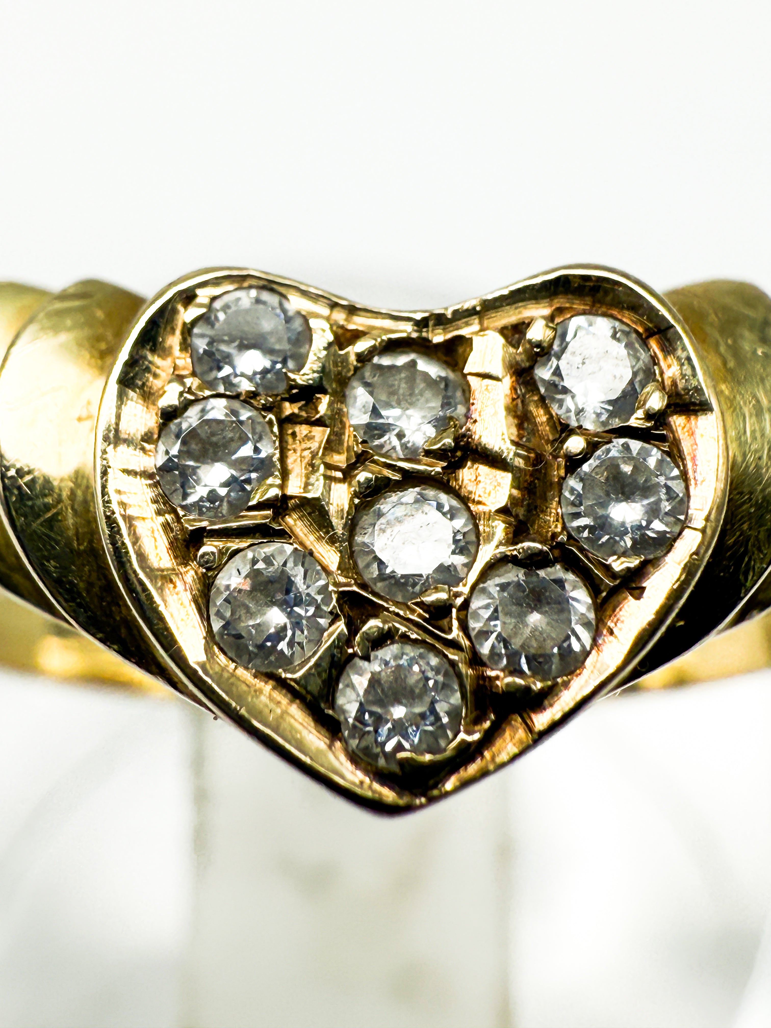 Ring 585er Gelbgold mit 0,2ct Diamanten