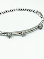 Laden Sie das Bild in den Galerie-Viewer, 750er Weißgold Armband mit Diamanten
