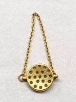 Laden Sie das Bild in den Galerie-Viewer, Kettenring mit Diamanten, 750er Gelbgold

