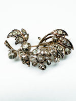 Laden Sie das Bild in den Galerie-Viewer, Brosche Jugendstill mix aus Gold und Silber mit Diamanten
