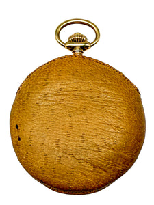 Lang & Söhne Taschenuhr Gold 14k mit Archivauszug, 1920 Verkaufsdatum
