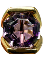 Laden Sie das Bild in den Galerie-Viewer, Ring 750er Gelbgold mit Amethyst
