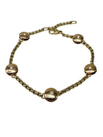 Laden Sie das Bild in den Galerie-Viewer, 585er Gelbgold Armband mit Diamanten

