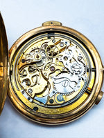 Laden Sie das Bild in den Galerie-Viewer, Taschenuhr mit Minutenrepetition, Gelbgold 18K
