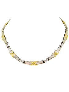 Dior, Schmuck Set, Ohrringe und Collier, vergoldet