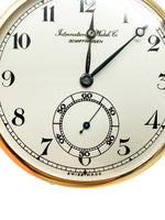 Laden Sie das Bild in den Galerie-Viewer, IWC Taschenuhr, Gelbgold 14K, 1927-30
