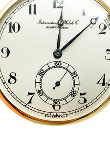 IWC Taschenuhr, Gelbgold 14K, 1927-30