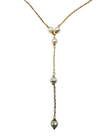 Laden Sie das Bild in den Galerie-Viewer, Gold Halskette mit Perlen 750er
