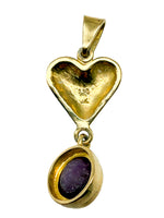 Laden Sie das Bild in den Galerie-Viewer, 750er Gelbgold Anhänger mit Amethyst
