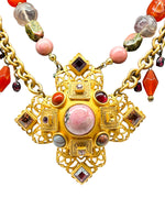 Laden Sie das Bild in den Galerie-Viewer, Natasha Stambouli, Modeschmuck, Collier, vergoldet
