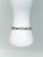 Laden Sie das Bild in den Galerie-Viewer, 950er Platin Armband mit Diamanten zertifiziert
