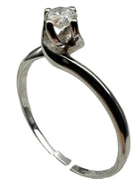 Laden Sie das Bild in den Galerie-Viewer, 18K Weißgold Ring mit Diamant
