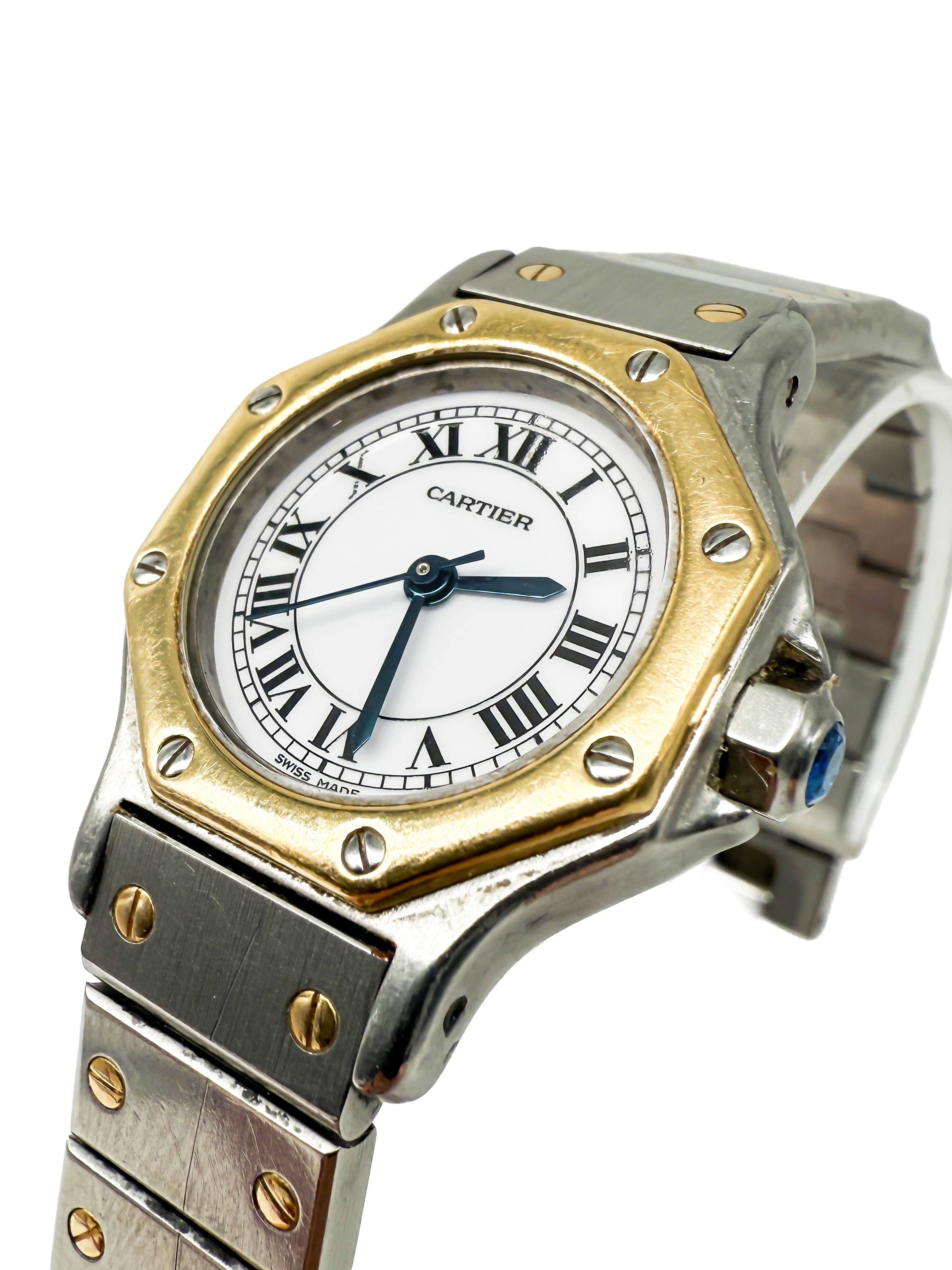 Cartier Santos Octagon; Refz, Nummer: 0907
