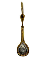 Laden Sie das Bild in den Galerie-Viewer, 585er Gelbgold Ohrringe mit Diamanten
