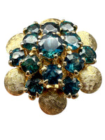 Laden Sie das Bild in den Galerie-Viewer, 585er Gelbgold Ring mit Saphir; Zertifikat vorhanden

