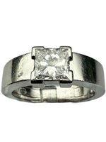 Laden Sie das Bild in den Galerie-Viewer, Ring Platin 950er mit Diamanten mit Zertifikat
