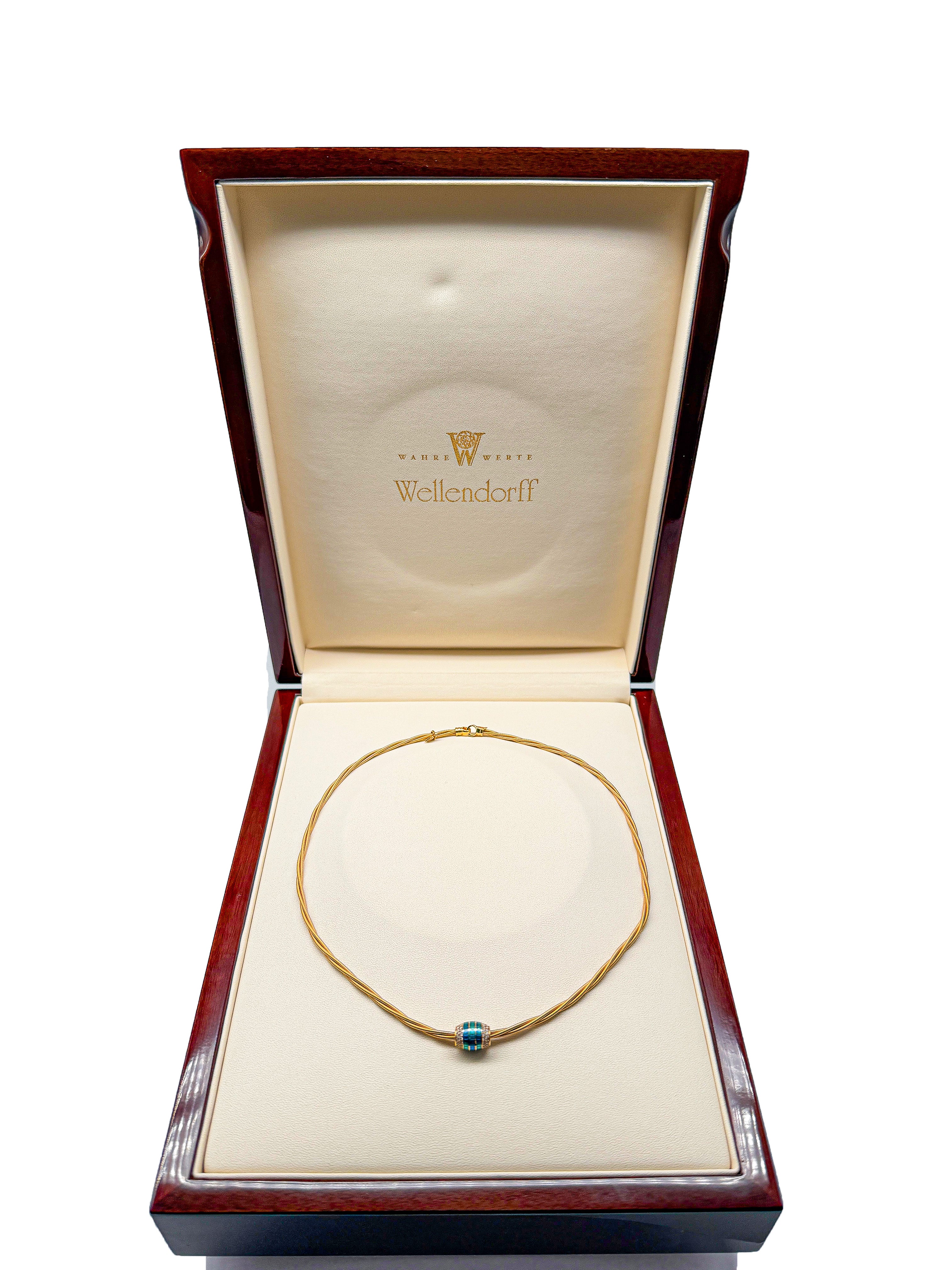 Wellendorff 750er Gelbgold Anhänger und Ronde