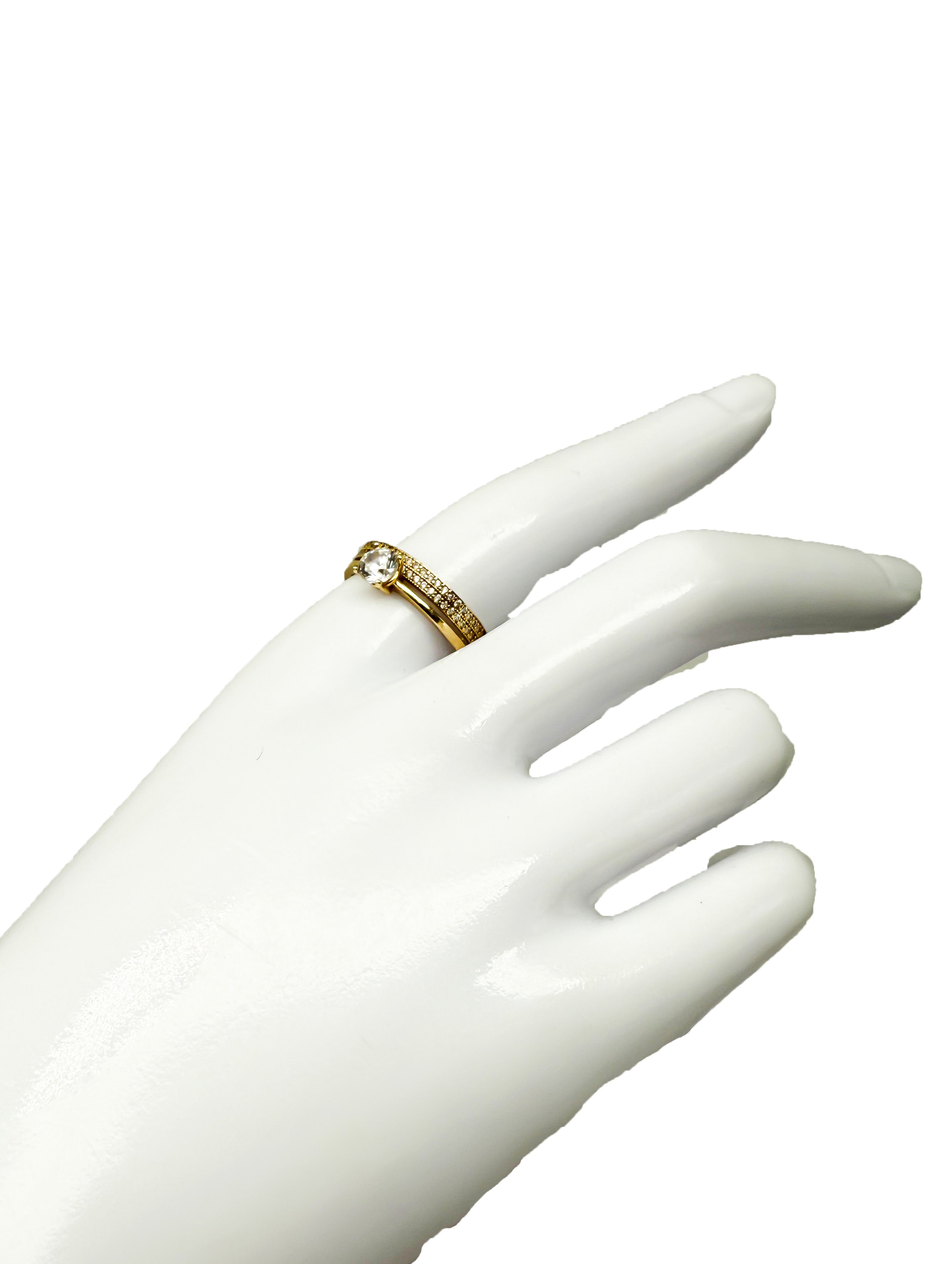 Ring Gelbgold mit Diamanten aus 585er