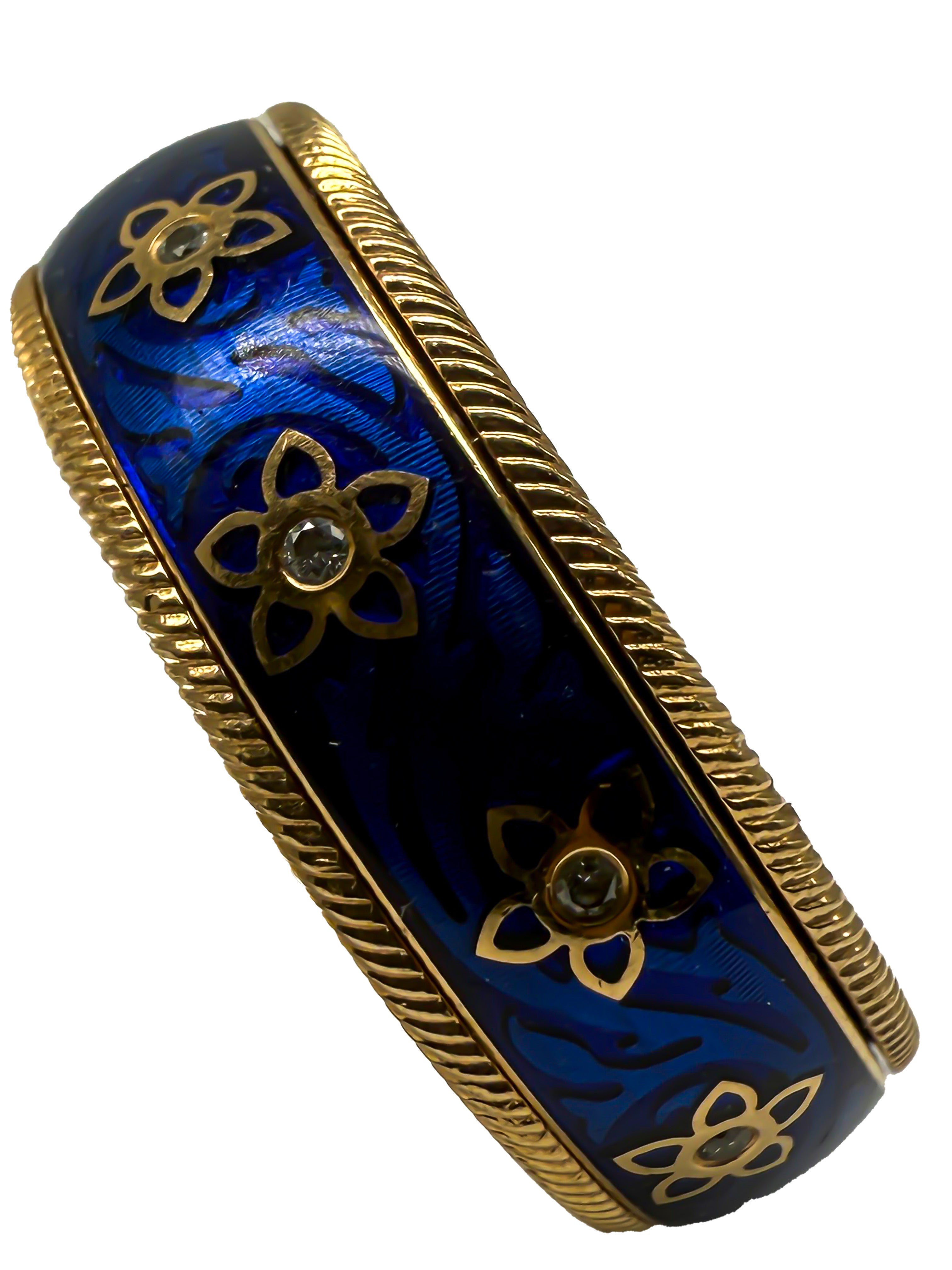 Wellendorff Ring 750er Gelbgold mit Diamanten kaltemaille