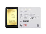 Laden Sie das Bild in den Galerie-Viewer, UBS Goldbarren 20g 999.9 Feingold

