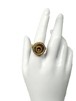 Laden Sie das Bild in den Galerie-Viewer, Ring 750er Gelbgold mit beweglichen Diamanten
