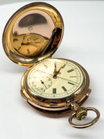 Laden Sie das Bild in den Galerie-Viewer, Taschenuhren Gelbgold 14K, Chronograph, mit Repetition
