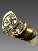 Laden Sie das Bild in den Galerie-Viewer, Ring 585er Gelbgold mit 0,2ct Diamanten

